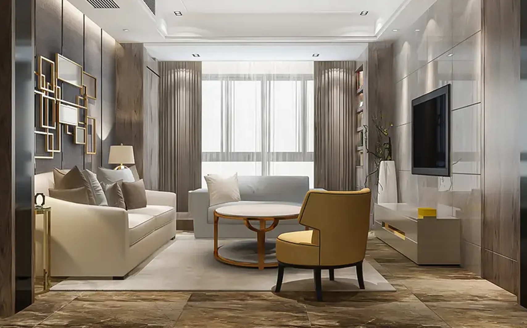 Dining room in luxe home, interior design trends