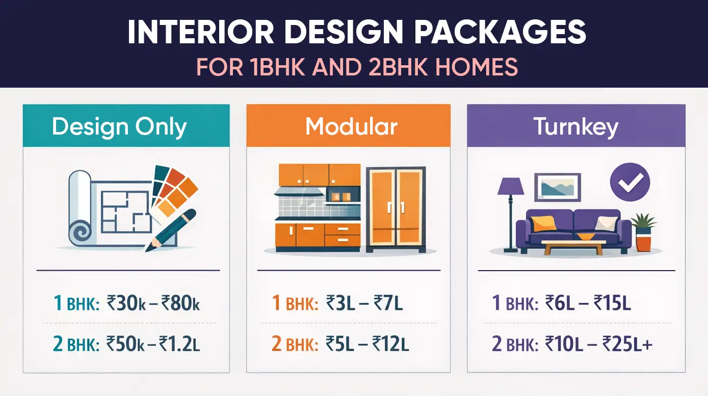 Smart living room layout design for small Navi Mumbai apartments