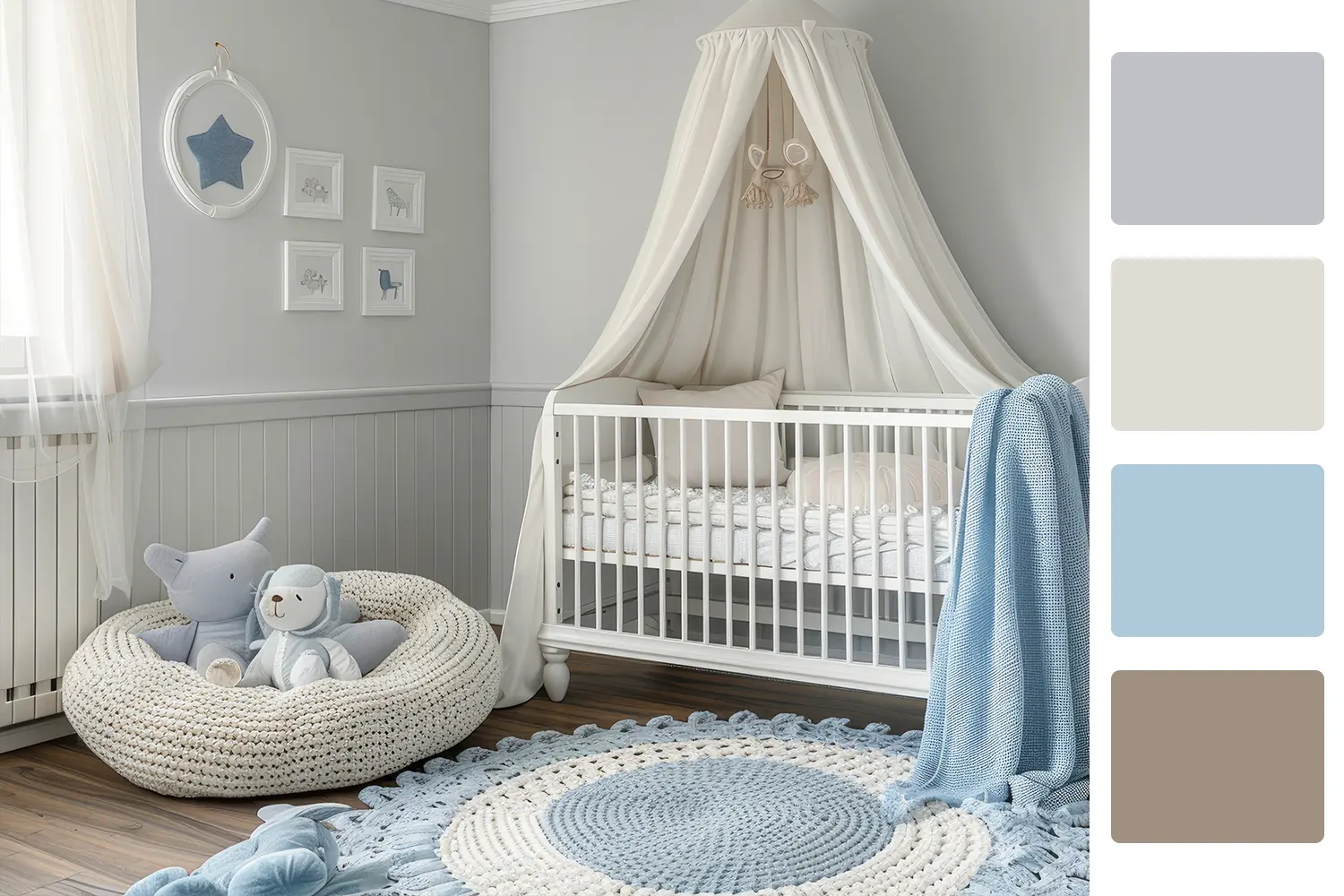 Kids room color palette for homes in navi mumbai