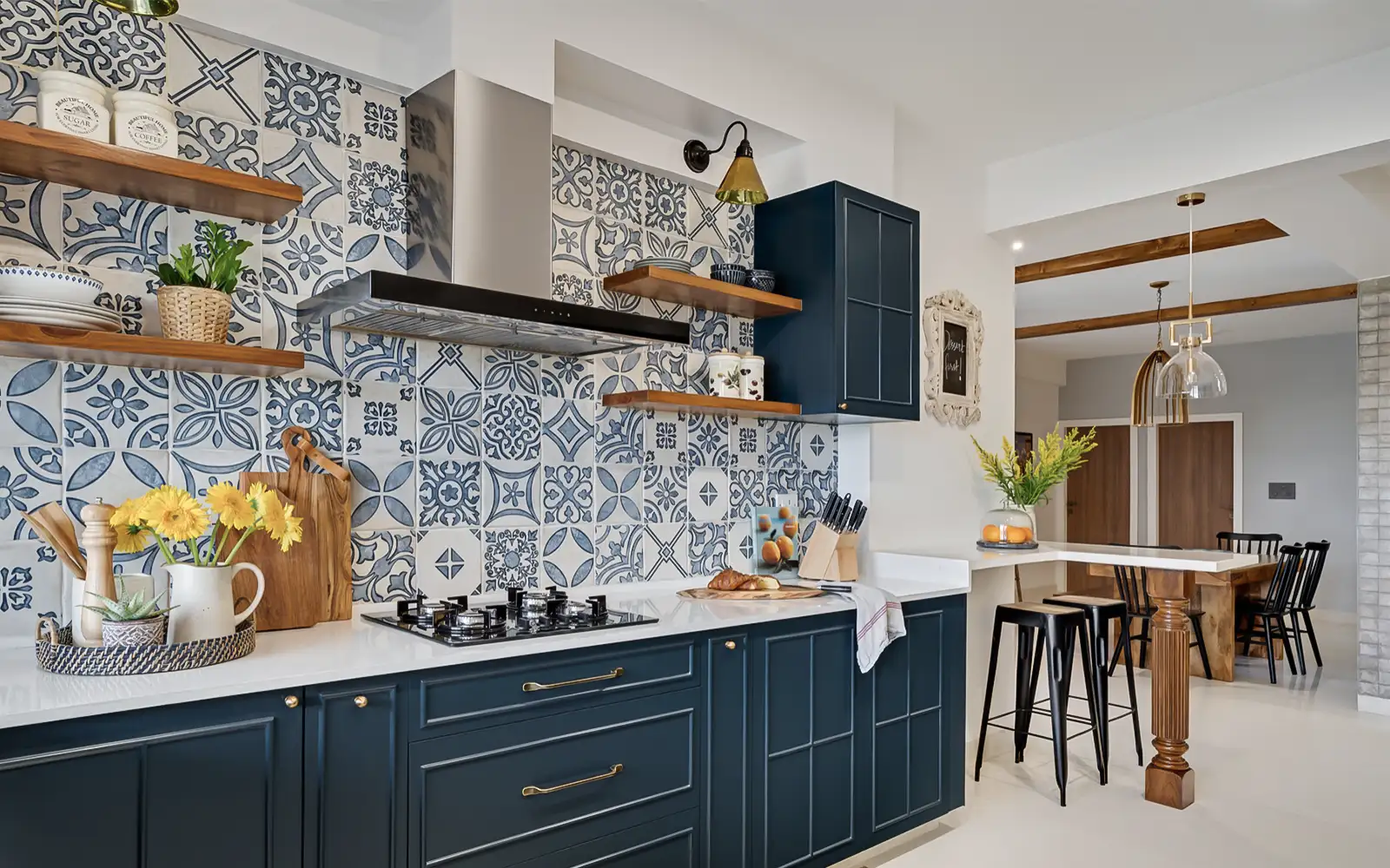 Home Décor with Local Art & Handcrafted Pieces Handmade tiles, ceramic lamps and local art adding personal character to a home